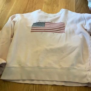 brandy melville LA flag crewneck
